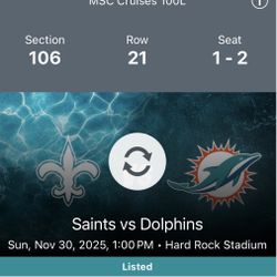 Dolphins Vs. Saints