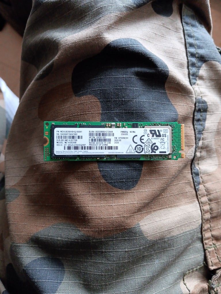 Samsung 256GB NVME SSD Drive