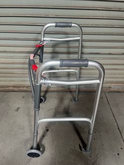 Adjustable Folding Walker with Wheels – like new