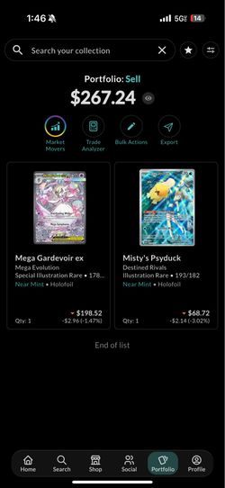 Pokemon cards Misty & gardevoir