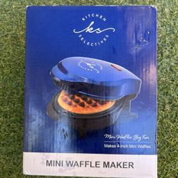 +ITCHEL ks Mini Waffles Big Fun Makes 4-Inch Mini Waffles MINI WAFFLE MAKER
