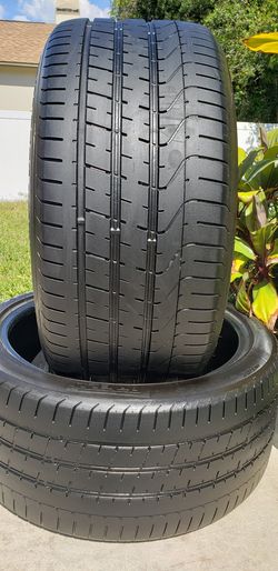 (2) 285/35/20 PIRELLI P ZERO 75% TREAD