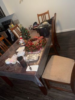 Table with six chairs