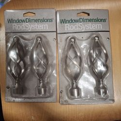 WindowDimensions Rod System Birdcage Finials
Includes finials, resizers, and end caps. Compatible with 1/2 - 5/8 inch rod systems.