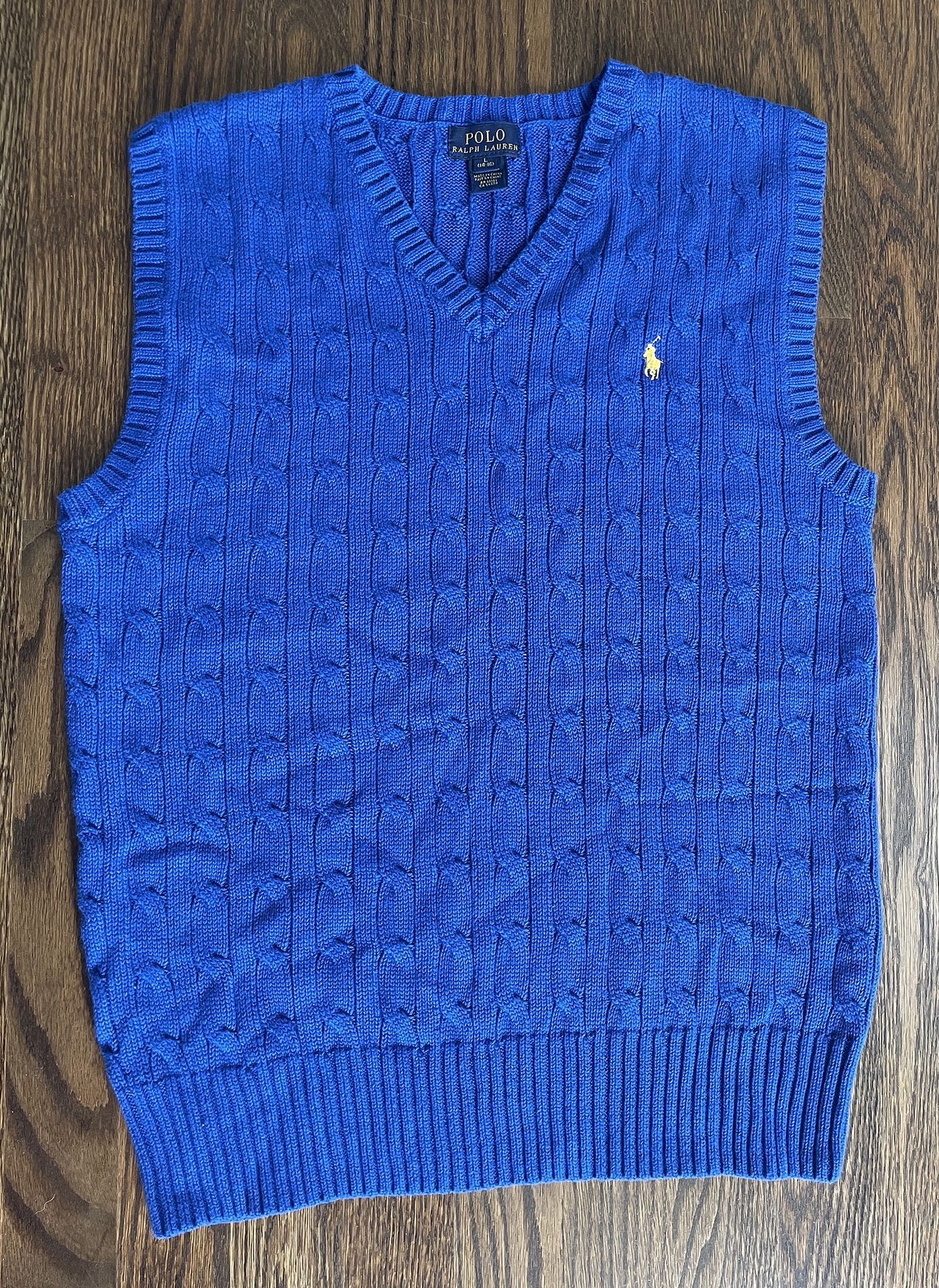 Boys Ralph Lauren royal blue sweater vest