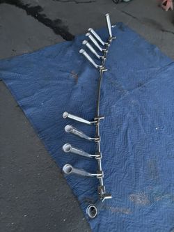 Fishing Pole Flag Holder Yacht High End Chrome Shiny