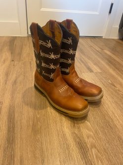 El Pueblito Men’s Leather Western Work Boots | Size 30.5 MX (US 12.5) | Made in Mexico
