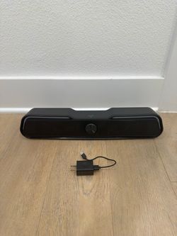 Black Bluetooth Desktop Soundbar Speaker