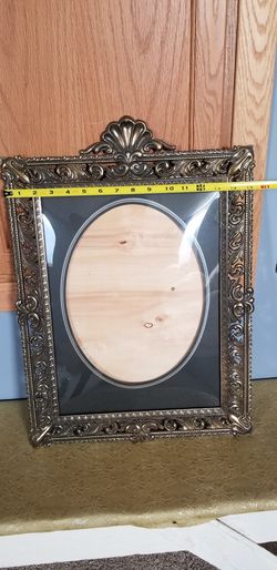 Old bubble glass frame