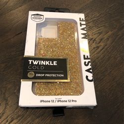iPhone 12/12 Pro Case-Mate Phone Case - Twinkle Gold