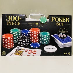 Cardinal Classics 300-Piece Poker Set with Aluminum Carrying Case & Weight Chips$30 Obo