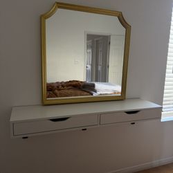 IKEA Wall Shelf With Drawers