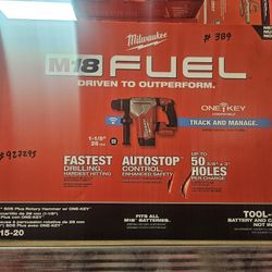 Milwaukee
M18 FUEL 18V Lithium-Ion Brushless Cordless SDS-Plus 1-1/8 in. Rotary Hammer Drill (Tool-Only)