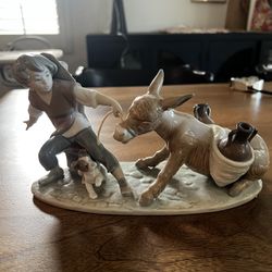 Lladro Stubborn Donkey 