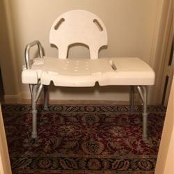 Invacare heavy duty shower bench, 400lb capacity, weight 12 lbs