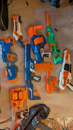 Nerf guns and dart blasters