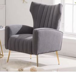 Baden Upholstered Wingback Chair 