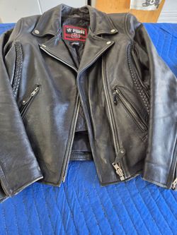 First Classic Leather Black Motorcycle Jacket