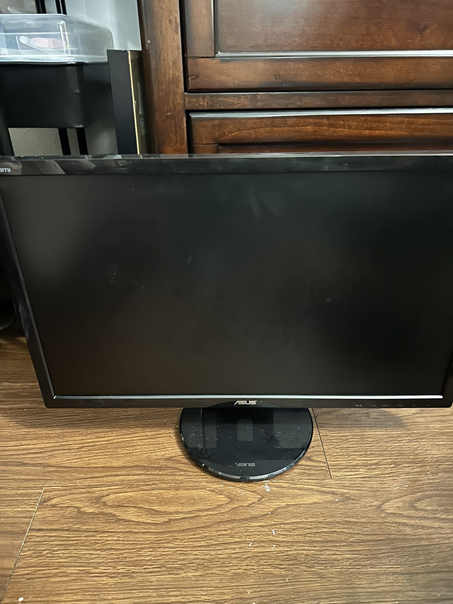 ASUS Monitor with cables 22” X 13”