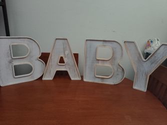 12" Letters that spell baby