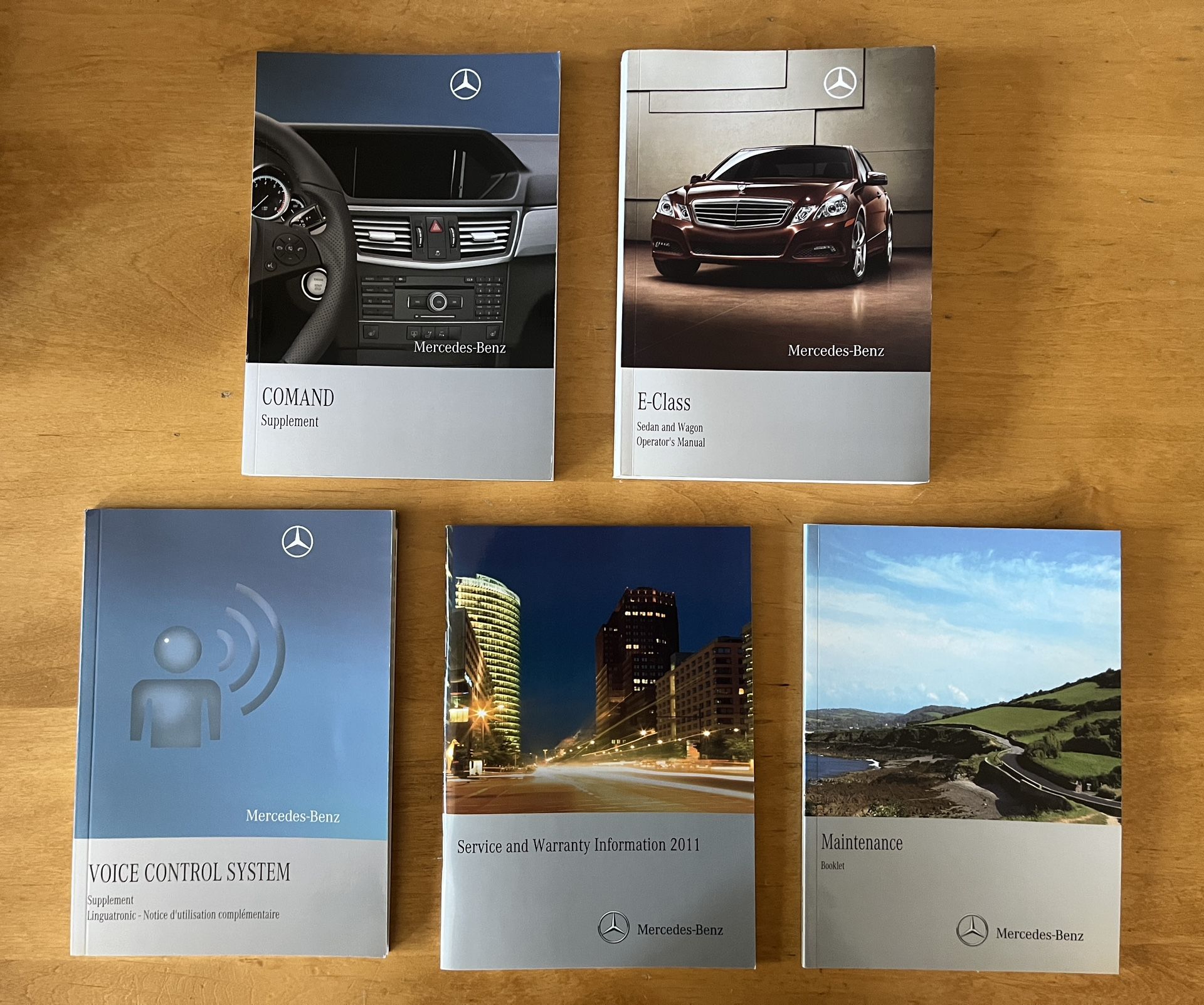 REDUCED! 2011 Mercedes Benz E Class Owners Manual - SET - 5 Books Plus Case