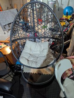 Wicker Egg Chair with Cushion