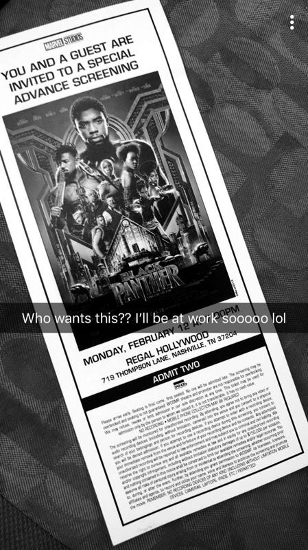 Black Panther Premiere and Advance screening‼️