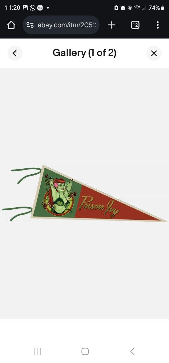 Poison Ivy Pendant Flag