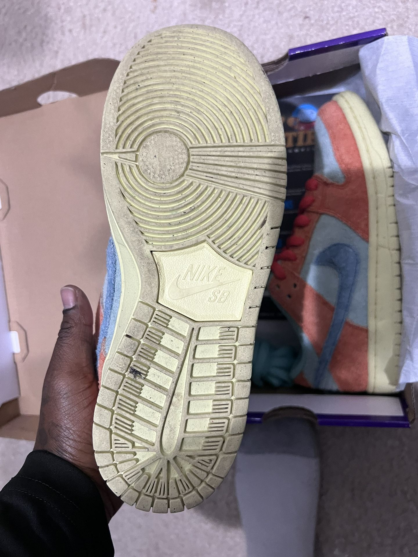 Dunk Low SB Orange Emerald rose