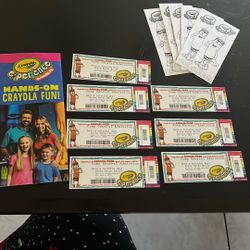 Crayola And Tickets I Have 7 