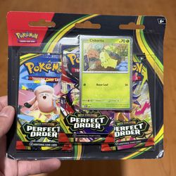 Pokemon Perfect Order 3 pack blister