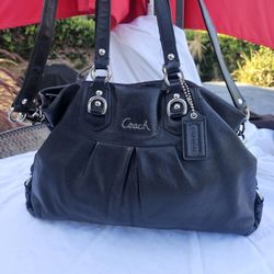 Coach Satchel Handbags Madison Audrey Purse Black Leather D1226-F15447