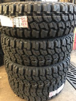 LT265/75/16E Mud Terrain all four New