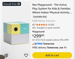 Nex playground gaming system with interactive games for whole family