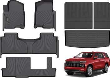 LASFIT Floor Mats Chevrolet Tahoe / GMC Yukon 2021-2025 8 Seats Liners