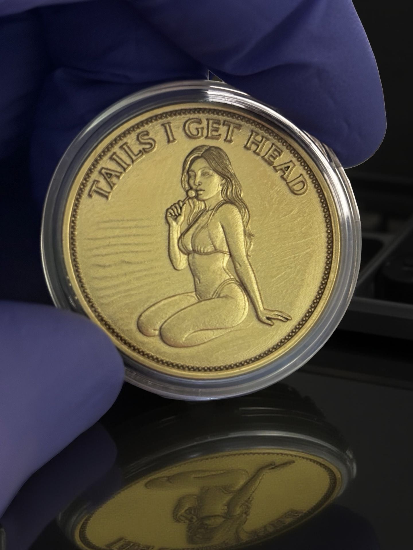 Heads or Tails Adult Humor Coin, Gag Gift, Bachelor Party gift