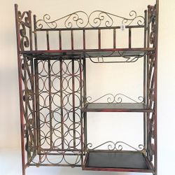 Metal wine rack, Foldable 