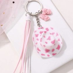 Cowgirl Hat Keychains