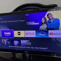 55 inch Samsung TV with fire stick