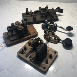 5 Vintage Telegraph Keys