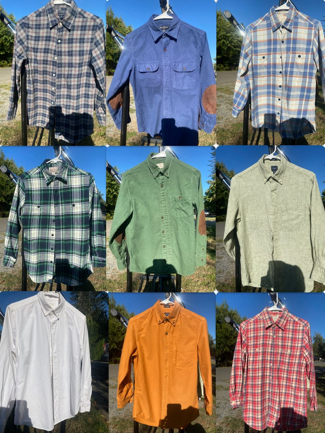 J. Crew Button Downs Lot of 9 (mens xs)