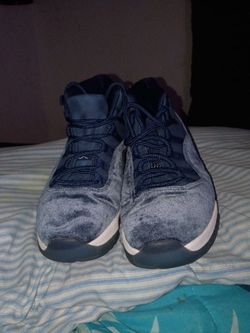 Air Jordan 11 Navy Velvet High-Top Sneakers