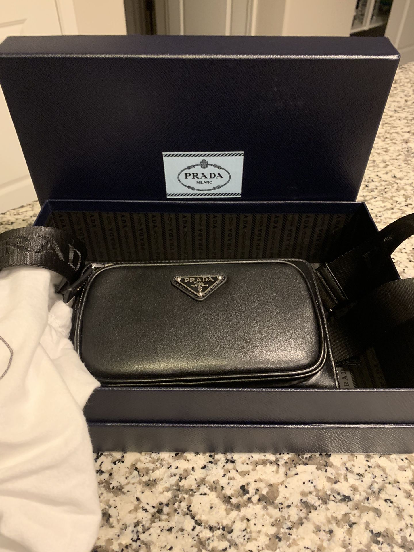Prada Saffiano Leather Belt Bag