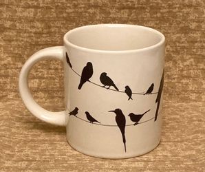 Unemployed Philosophers Guild color changing mug Birds On A Wire 2017