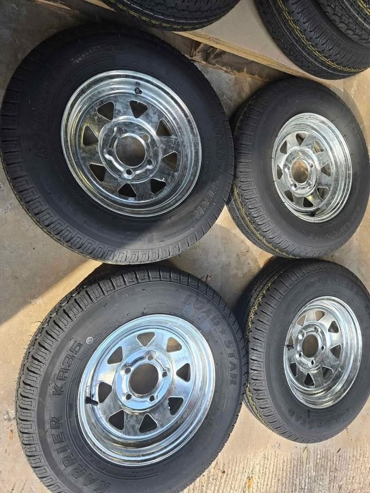 New Each ST175X80R13 Tire Wheel Galvanized 13" 175-80-13