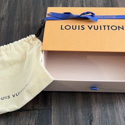 Louis Vuitton Small EMPTY Orange Box (fits Wallet) Authentic With Dust Bag