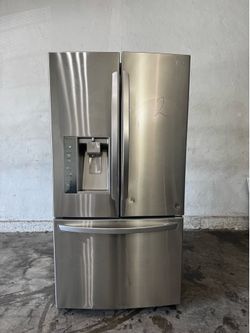LG French Doors counter depth stainless steel refrigerator