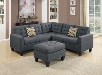 Ottoman Included- 4-Pc Sectional