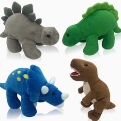 Plush Dinosaurs 4 Pack 10" Stuffed Animal