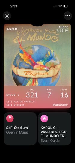 Karol G ticket
